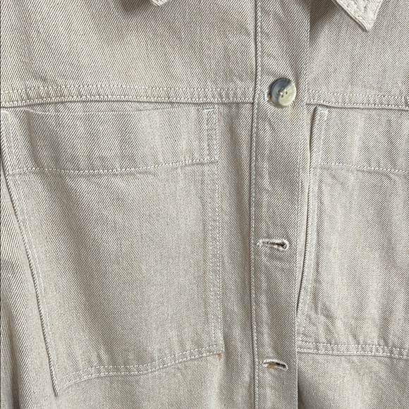 Zara Women's Cream linen blend Jacket - Picture 3 of 6